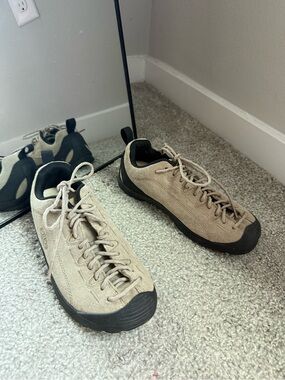 Keen Jasper Sneakers Mens Beige Suede Approach Climibing Hiking Shoes